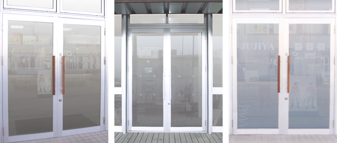 組立ハウス用サッシ　金具付きドア