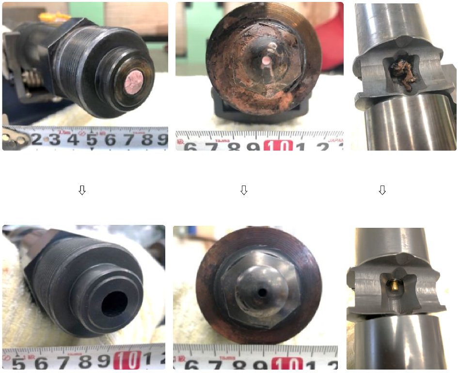 ノズルメンテナンス開始（成型機部品クリーニングサービス）