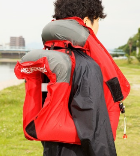 【３秒で膨張】防災用ライフジャケット『エアージャケット』