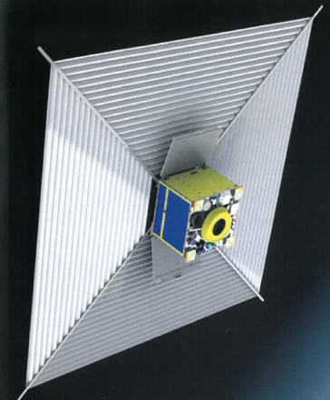 小型衛星搭載用膜展開式軌道離脱装置『DOM(ドム)』