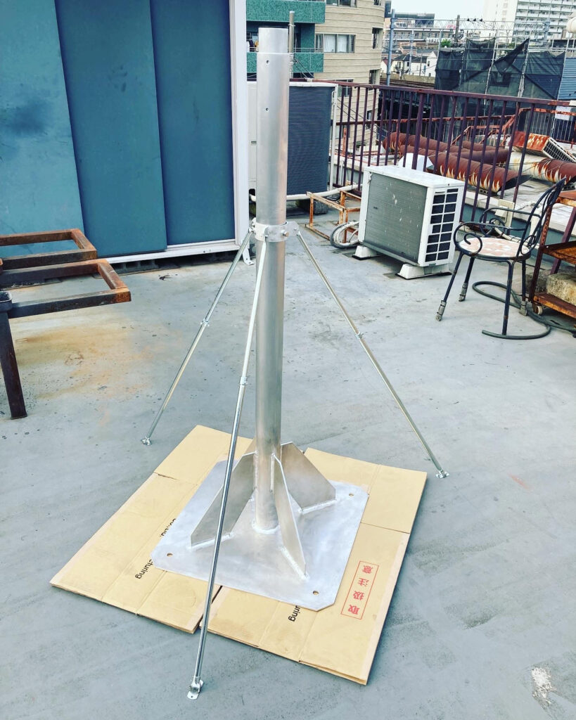 【製作事例】アルミ板金/ポール溶接品