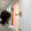 Safety measures! "FF Mirror Presence" to prevent collisions at the toilet entrance!