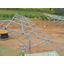 Single-leg driven pile foundation solar power generation frame