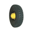 Hub-type puncture-proof tire for axles