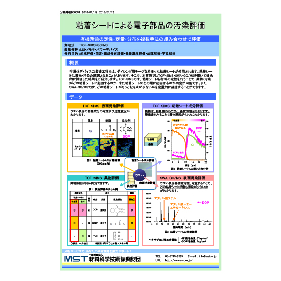【分析事例】ウェハの粘着シート成分の分析