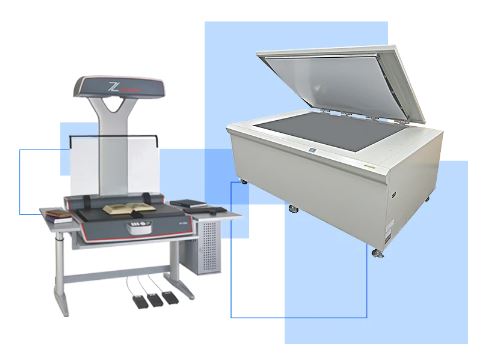 最大見開きＡ０ノビ製本図面・書籍の非破壊スキャン
