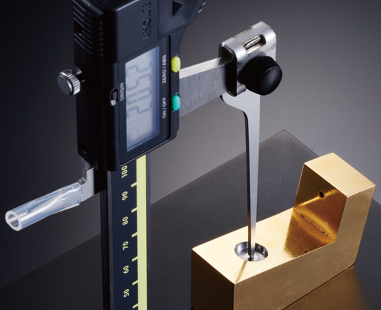 簡易測定補助器『ノギス用深棒』【簡単に厚み・深さを測定！】