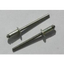 Special T-lock rivet that splits into three parts.