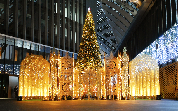 【施工事例】新宿住友ビルXmas装飾2023