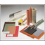 Comparison table of properties by specifications for FRP, thermosetting resins, insulating boards, and insulating panels.