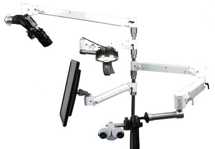 【デモ機貸出ＯＫ！】医療機器・特殊機器支援用フリーストップアーム