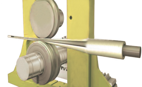 電子カム式で高速運転。基礎工事不要の『コールドピルガー圧延機』