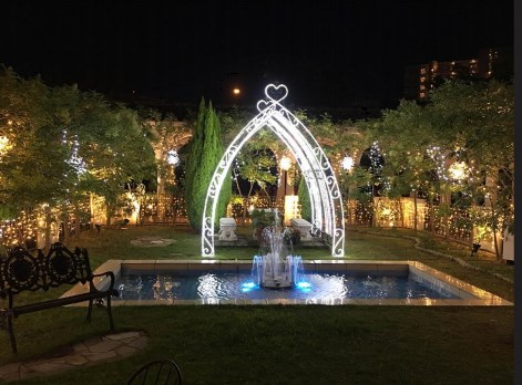 結婚式場のイルミネーション事例