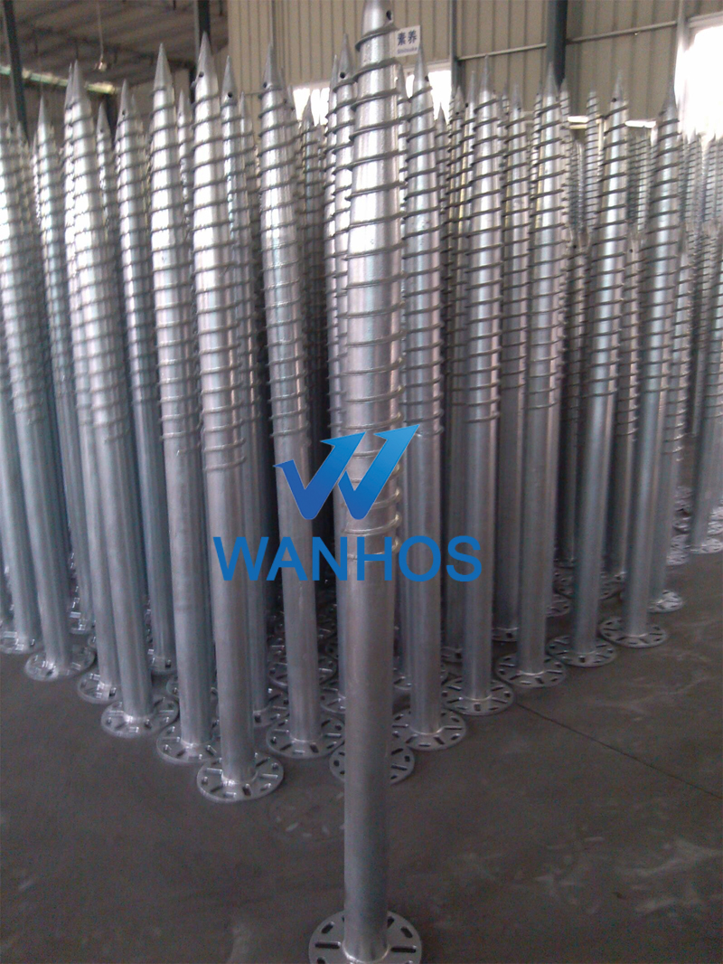 スクリュー杭・太陽光架台基礎用など・鋼管杭