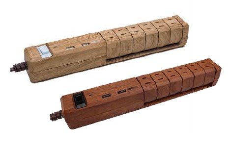 木目調の電源タップ『Life series』