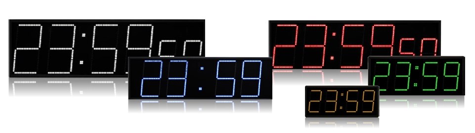 大型LEDデジタル電波時計