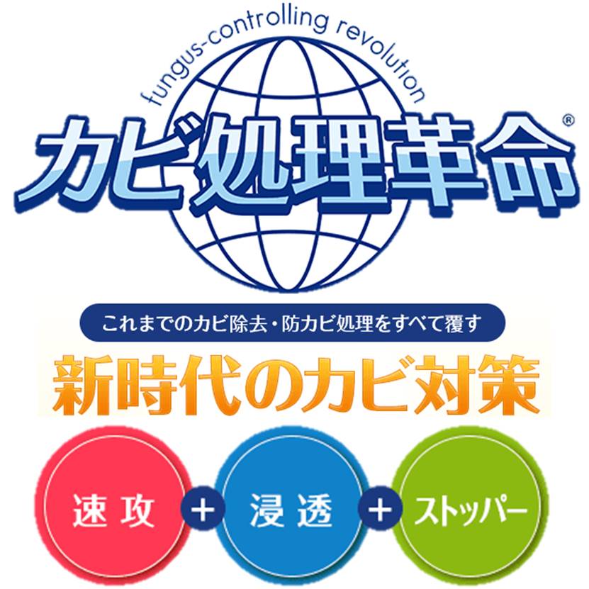 カビを根から撃退！『カビ処理革命』※特許取得