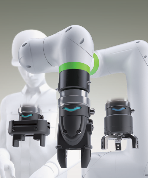 ファナック協働ロボットCRX用ハンドーCKDグリッパ