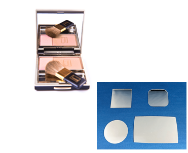 化粧品コンパクト容器用鏡の製造・販売