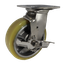 Heavy-duty stainless steel caster
