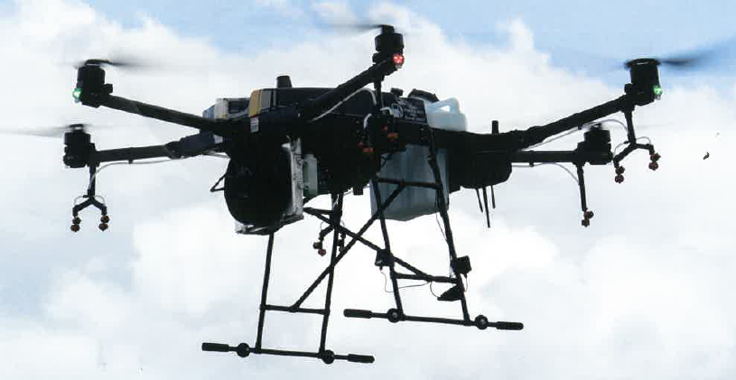 最大30分飛行可能！ハイブリド・エンジンドローン