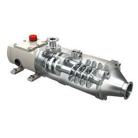 撹拌機能付二軸スクリューポンプをはじめ、複数のポンプを出展