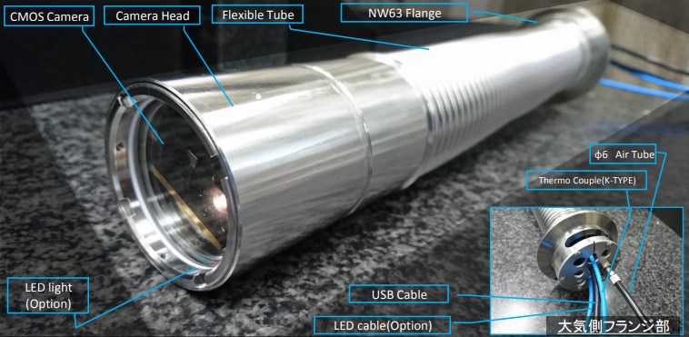 高真空用CMOSカメラ『バキュームアイ 空冷仕様』