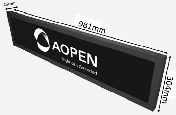 【AOPEN】バータイプ　液晶モニター『DSD38-UW』