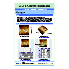 【分析事例】AFMによる毛髪表面の微細構造観察