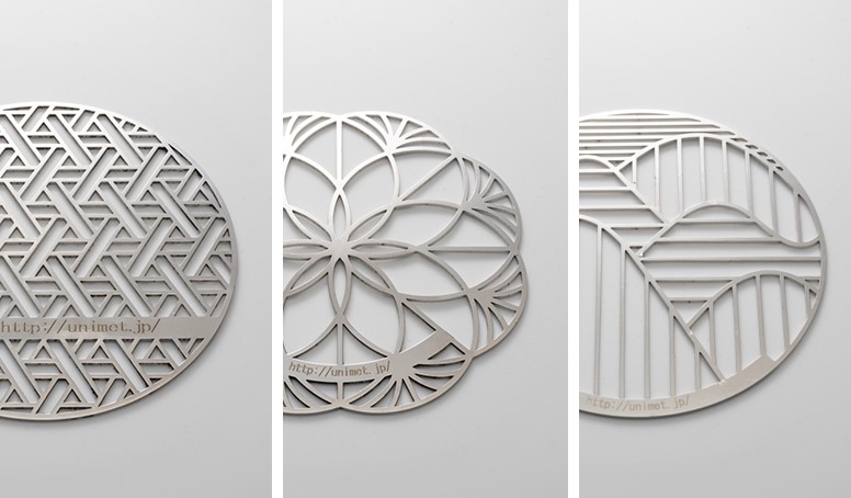 ユニメット コースター　レーザー刻印サービス