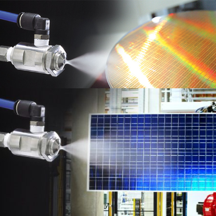 スプレイ塗布による薄膜形成が可能なスプレーノズル