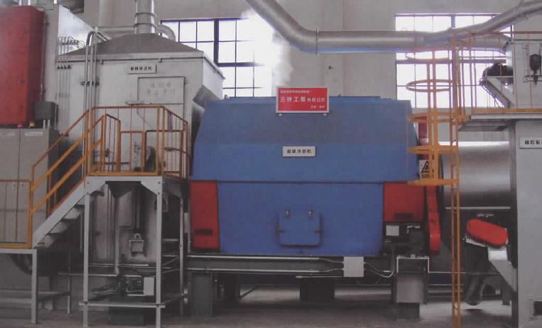 アルミ灰処理プラント　熱灰冷却装置　スーパークーラー