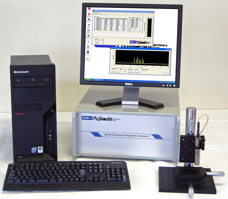 非接触厚さ測定技術　測定機