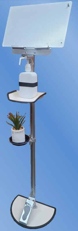 ペダル式消毒ボトルスタンド『ふんだる2号』