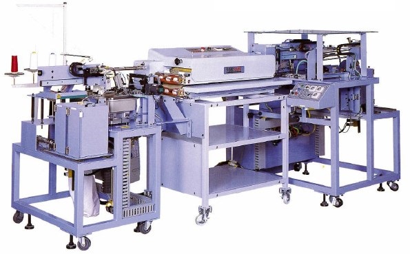 自動ポケット玉布芯貼りサージング連動機『AMS-4100APS』