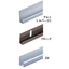 Mirror hardware [Aluminum flat long channel 10mm] <Aluminum>