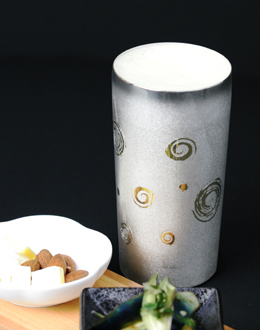 純チタン製 二重ビアタンブラー　PREMIUMプレミアム