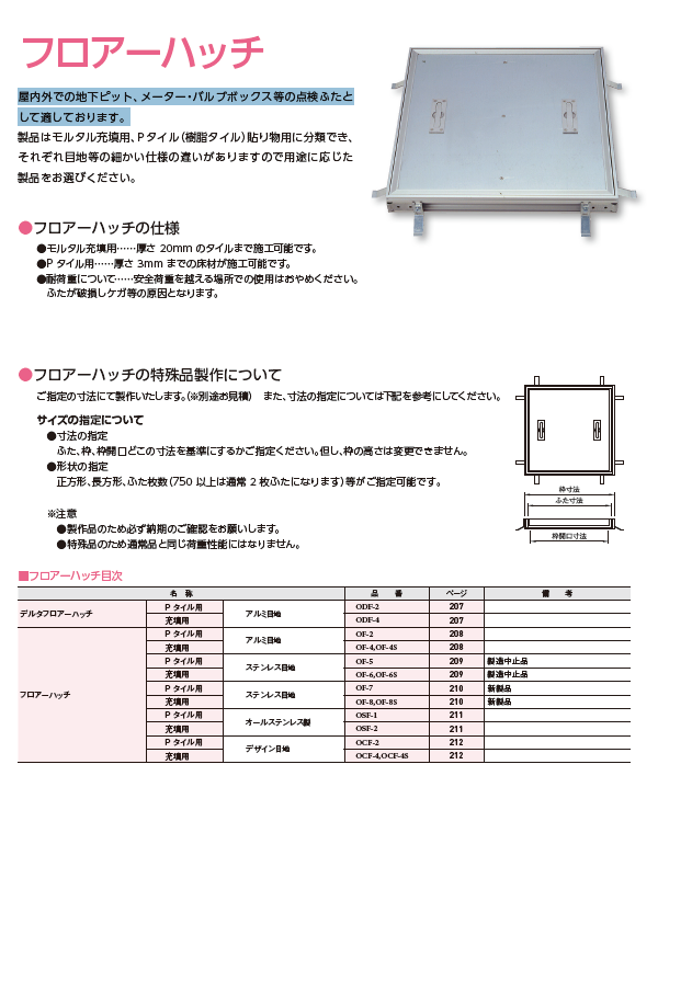 フロアーハッチ