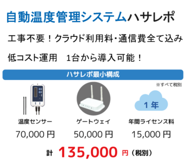 温度記録システムをお探しの方へ！ 最新IoTで遠隔監視できる