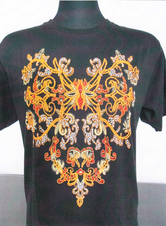 プリント技術「刺繍調発泡プリント」