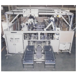 溶接工程自動化設備『自動販売機 ドア溶接設備』