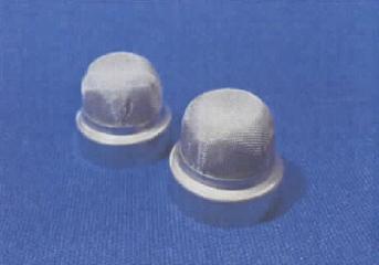 医療装置部品　メッシュ材の絞り加工