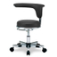 Work chair with backrest, urethane caster M2201M116-VBK