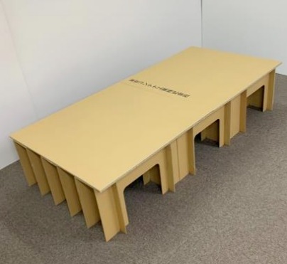 簡易段ボールベッド(防災用)