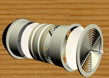 換気設備　自然給気口