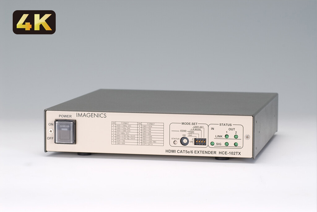 HDMI入力CAT5e/6出力2分配送信器『HCE-102TX』