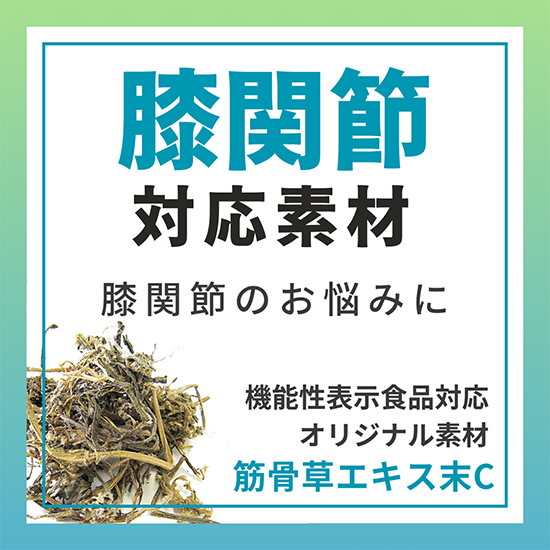 【機能性表示食品対応】膝関節の痛みに有効な『筋骨草エキス末C』