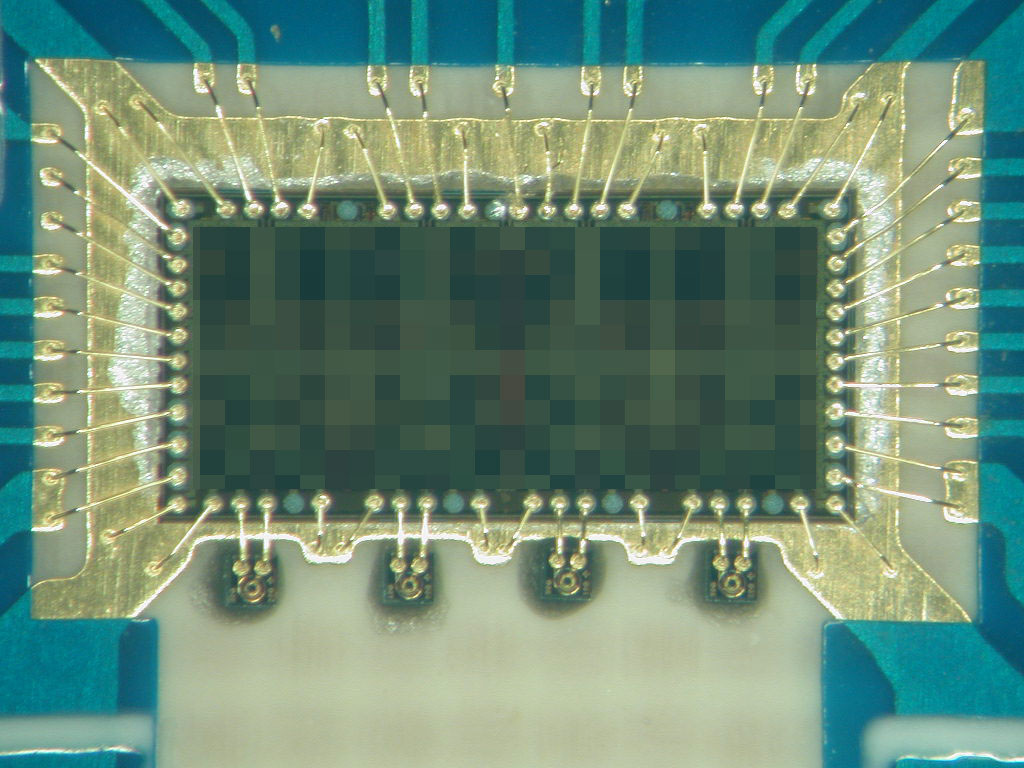 【事例】チップ間距離0.2mmの高密度ワイヤーボンディング