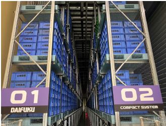 金型管理の自動化事例：自動ラック倉庫の設置