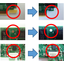 Additional and modification processing of boards with components mounted.